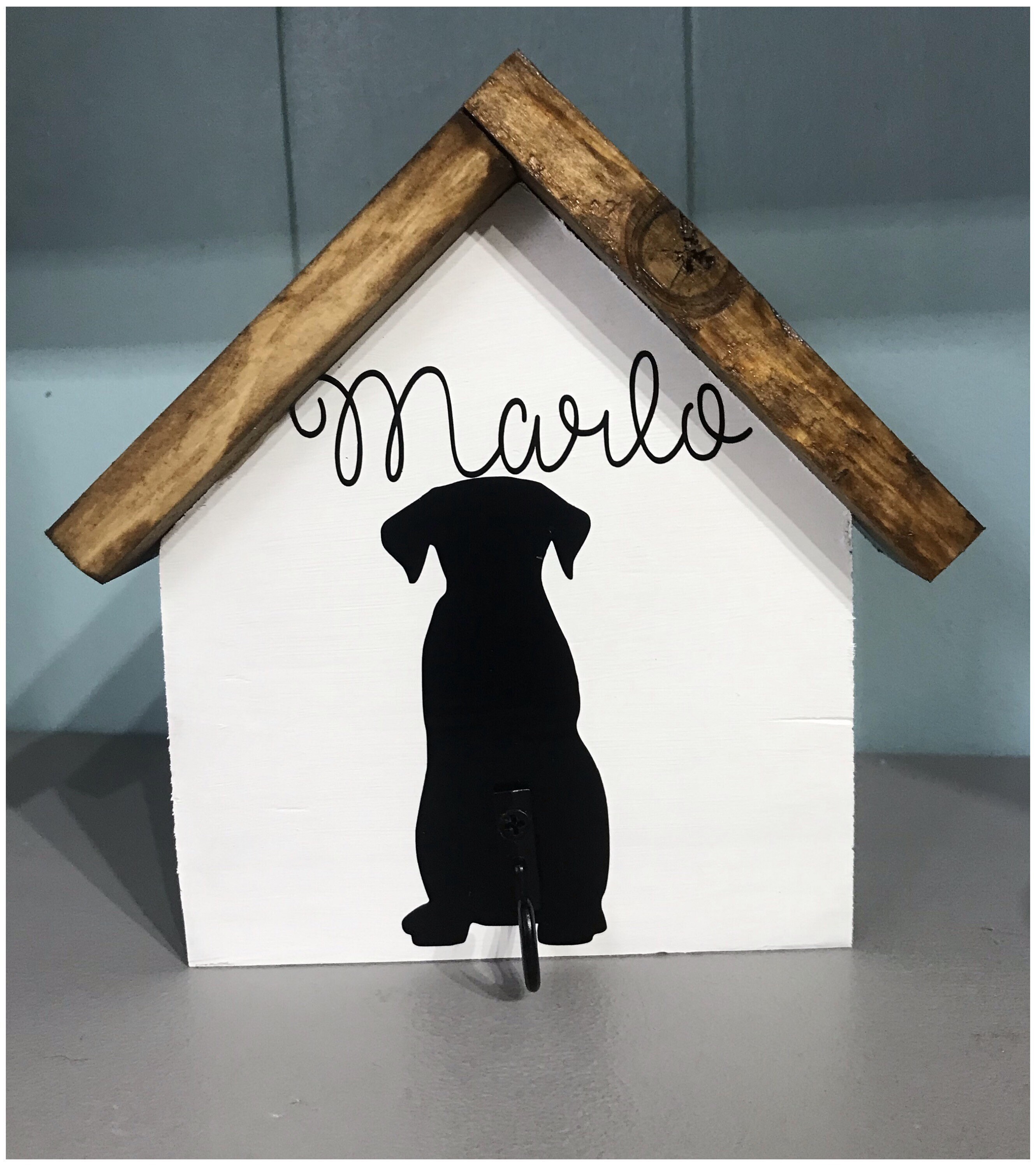 Dog Lead Hook Personalised With Name and Breed Leash Hook Etsy UK