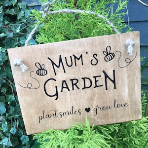 Personalised little garden sign, design your own sign, special garden gift, custom designed garden gift idea
