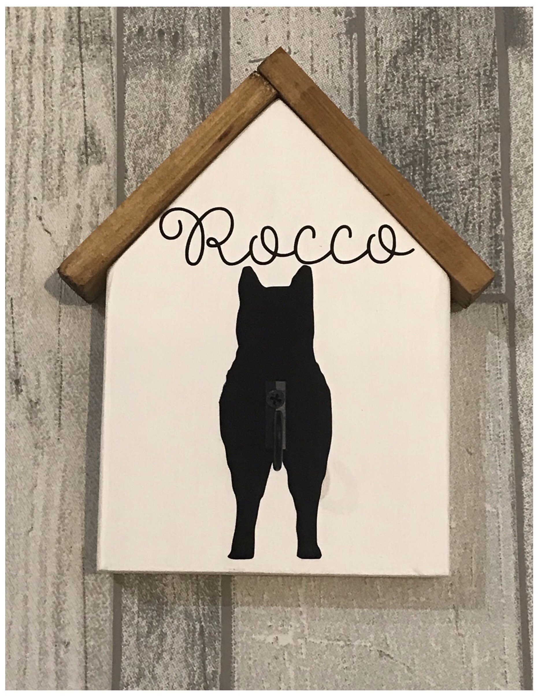 Dog Lead Hook Personalised With Name and Breed Leash Hook Etsy UK