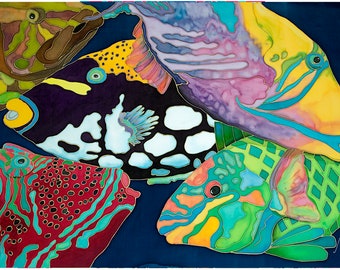 Tropical Fish Art Print by Barefoot Contessa Art, REEF FISH