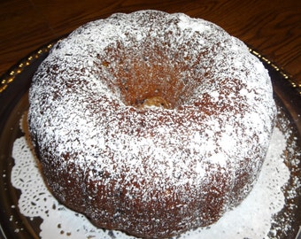 Yummy Homemade Chocolate Chip Peanut Butter Banana Bundt Cake (10")