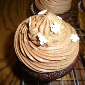 Chocolate and Coffee Lovers Homemade Kahlua Chocolate Cupcakes (10 Cupcakes)