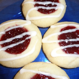 Impressive Homemade Almond Jam Thumbprint Cookies (2 Dozen)