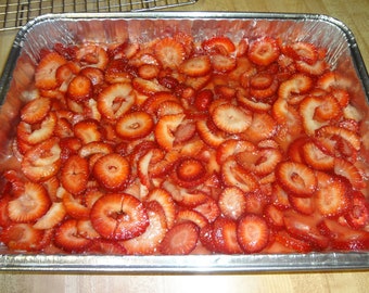 Homemade Strawberry Pie Bars With a Delightful Buttery Crust (13" x 9") Tray