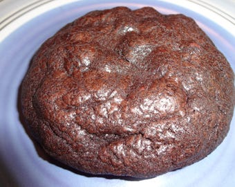 Homemade Giant Deep Dark Double Chocolate Cookies (1 Dozen)