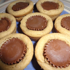 Wonderful Homemade Peanut Butter Cup Cookie Cups (3 Dozen)