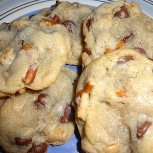 Homemade Chocolate & Peanut Butter Chip Pretzel Cookies (Choice of Quantity)
