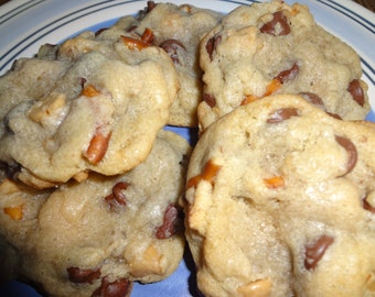 Homemade Chocolate & Peanut Butter Chip Pretzel Cookies (Choice of Quantity)