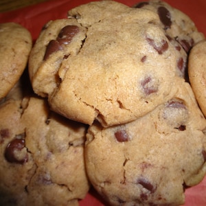 Homemade Super Soft Peanut Butter Chocolate Chip Cookies (Choice of Quantity)