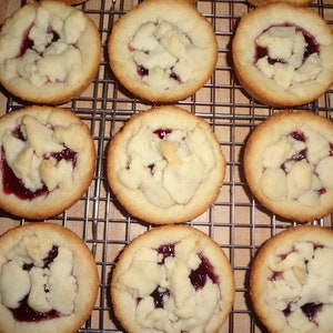 Soft and Chewy Homemade Copycat Raspberry Crumble Cookies (1 Dozen)