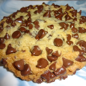 Soft and Gooey Homemade Bakery Style Chocolate Chip Cookies (8 Colossal Cookies)
