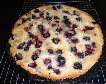 Homemade Crustless Blueberry Pie (9")