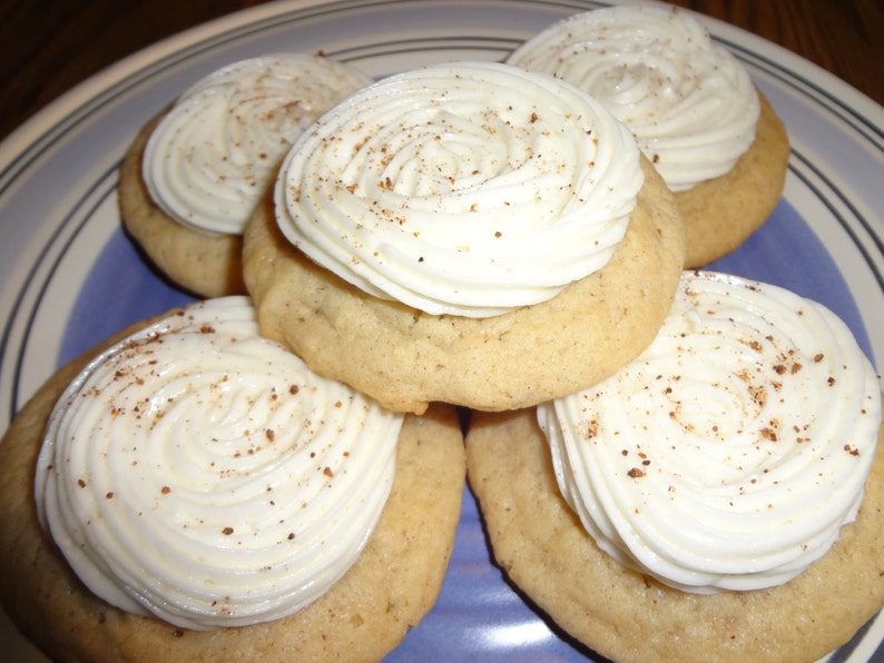 Not in Season Marvelous Homemade Soft and Frosted Eggnog Cookies 30 Cookies image 1