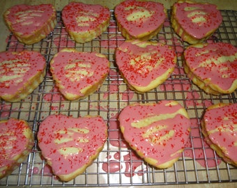 Extremely Buttery Homemade Vanilla Pound Cakelets With Fresh Raspberry Icing (1 Dozen)