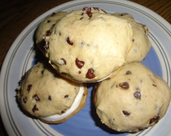 Homemade Chocolate Chip Whoopie Pies With Buttercream Filling (Choice of Quantity)