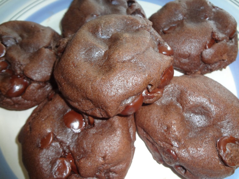 Delectable Homemade Quadruple Chocolate Fudgy Pudding Cookies Choice of Quantity image 1