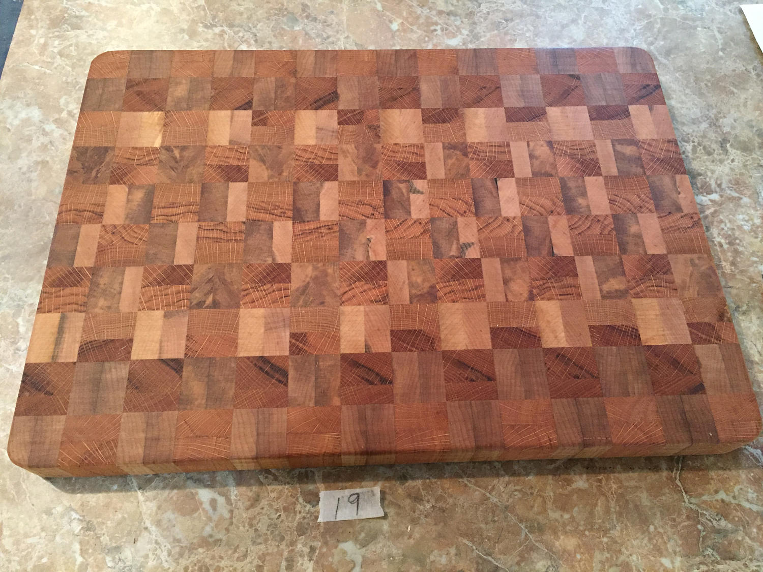 Solid Maple & Spalted Red Oak Hardwood End Grain Cutting Etsy