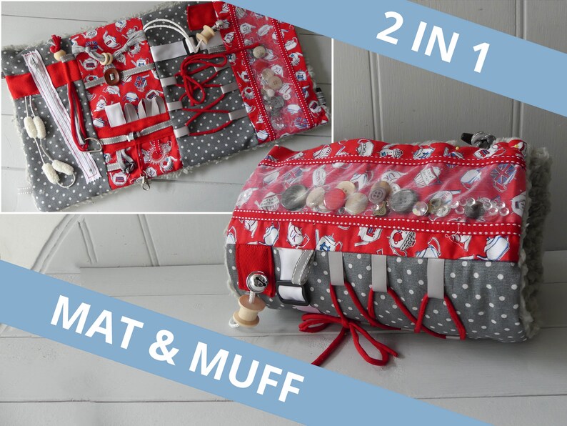 Best Fidget Activity Blankets For Dementia And Alzheimer's - 2 in 1 Muff & Mat Best Fidget Activity Blankets For Dementia And Alzheimer's - 2 in 1 Muff & Mat