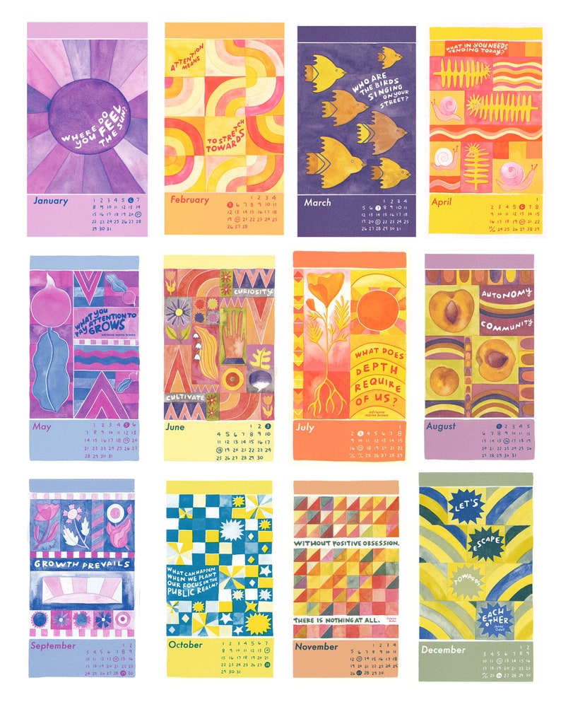 PREORDER 2023 Risograph Calendar Etsy New Zealand