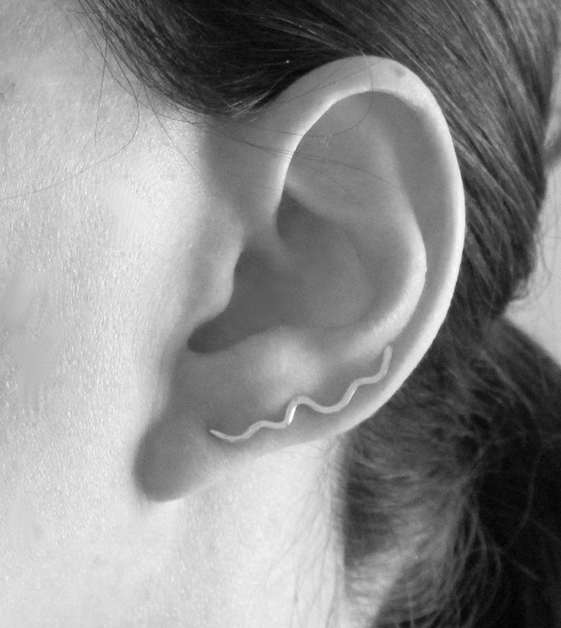 Earring Pin Ear Crawlers 925 Ear Crawlers Pierced Earcuff Etsy