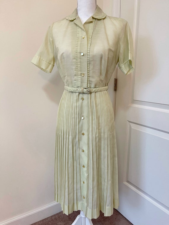 Handmade Pleated - Vintage Dress - image 3