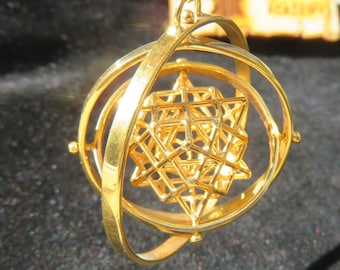 Spinning Tantric Terra Prana Cube ※ Sacred Geometry 3D Jewelry