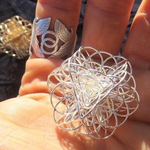 3D Blume des Lebens ※ Magischer Schmuck ~ Heilige Geometrie