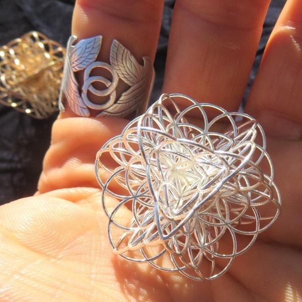 3D Flower of Life ※ Sacred Geometry Jewelry