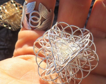 3D Flower of Life ※ Sacred Geometry Jewelry