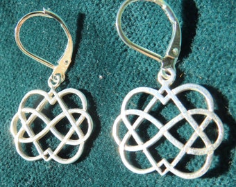 Infinity Love Jewelry, Tantric Hearts Gold or Silver EARRINGS