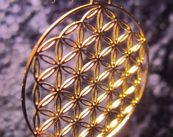 Flower of Life pendant ※ fine lasercut Sacred Geometry GOLD SILVER Jewelry gift ※ FINALLY back in stock !!