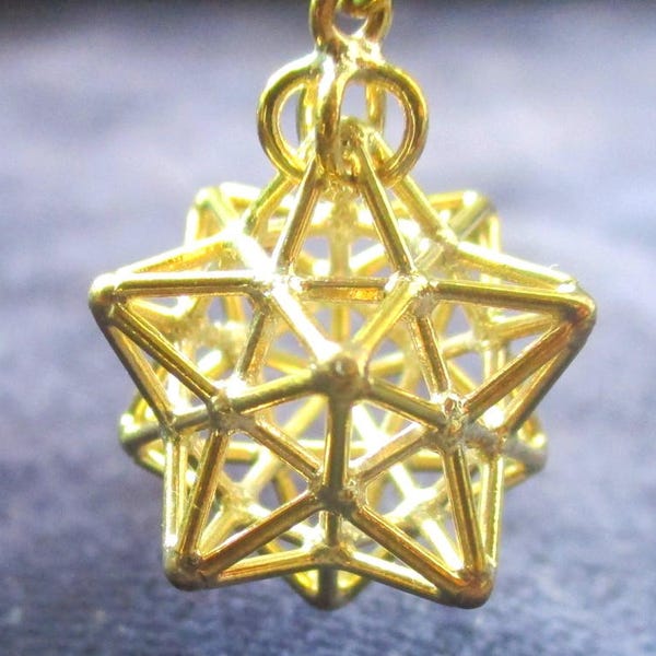 Solar Spirit Star ※ 3D Sacred Geometry Jewelry * stellated Dodecahedron