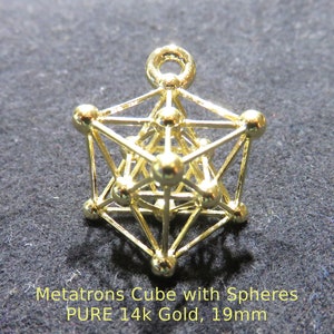 Metatrons Cube 3D Gift pendant MerKaBa Octahedron Tantric Star Silver Gold Sacred Geometry Jewelry image 7