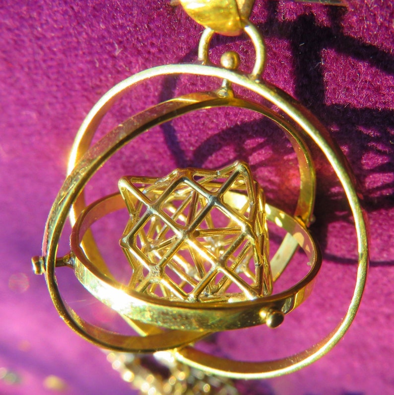 Spinning Tantric Terra Prana Cube Sacred Geometry 3D Jewelry image 2