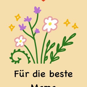 Muttertags-cadeaukaart - AFDRUKBARE Moederdagcadeaubonnen
