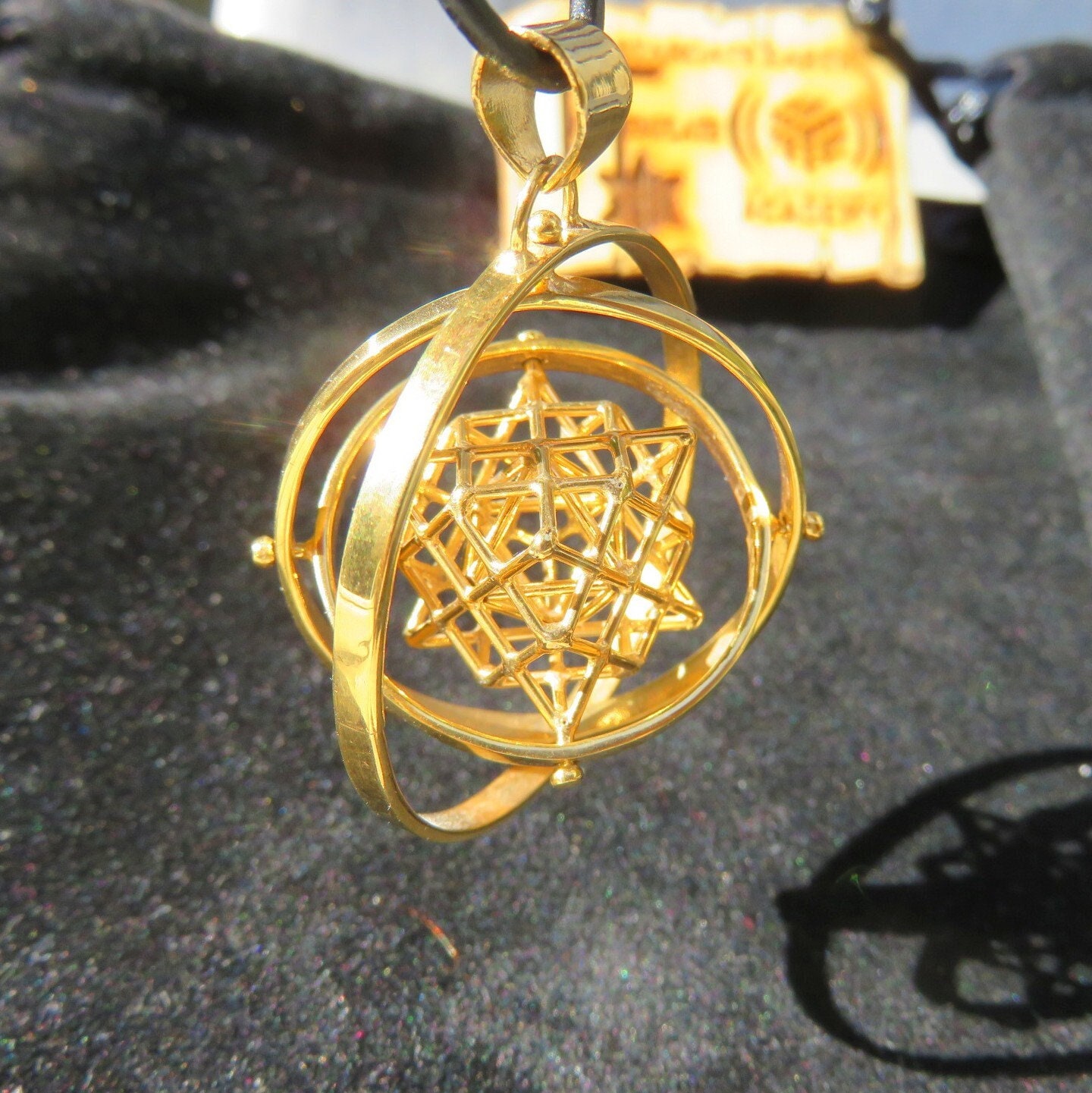 Spinning Tantric Terra Prana Cube Sacred Geometry 3D Jewelry