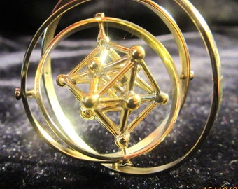 Metatrons Cube 3D Spinner pendant ※ Sacred Geometry Jewelry
