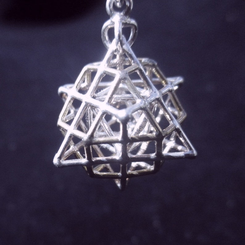 Spinning Tantric Terra Prana Cube Sacred Geometry 3D Jewelry image 4