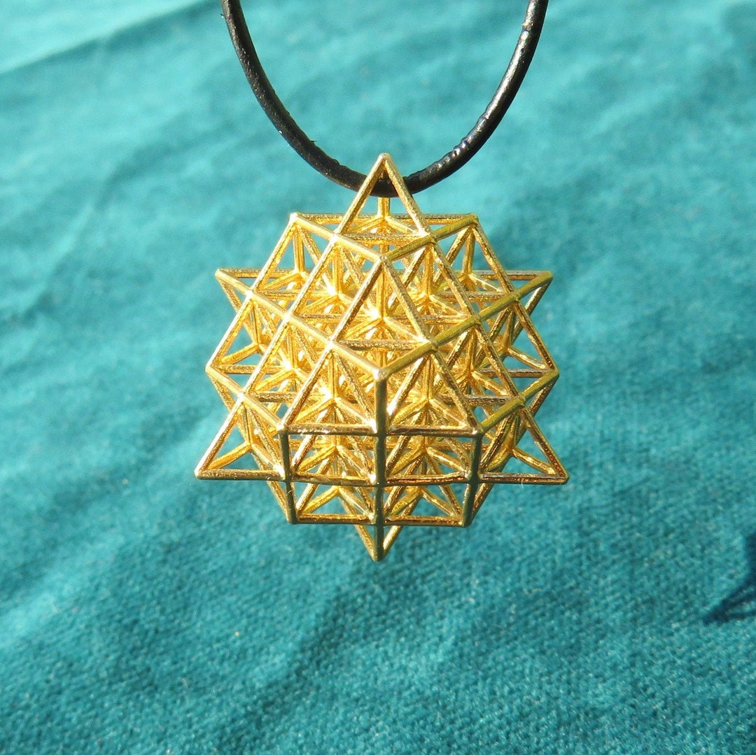 64 Tetrahedron Grid 3D Printed Sacred Geometry, the 3D Flower of Life ...