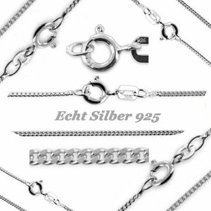 Sterling Silver Chains: Singapore chain / Snake chain / Curb chain, 925 Silver fine necklace 14 16 18 20 22 24 inches 36 40 45 50 55 60 cm image 7