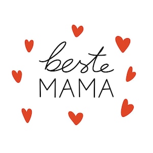 Muttertags Geschenk Karten - Cartes-cadeaux à imprimer pour la fête des Mères