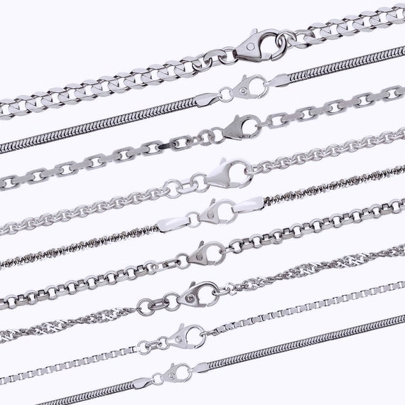 925 Sterling Silver Necklace 19-3/4 long Jewelry Unisex