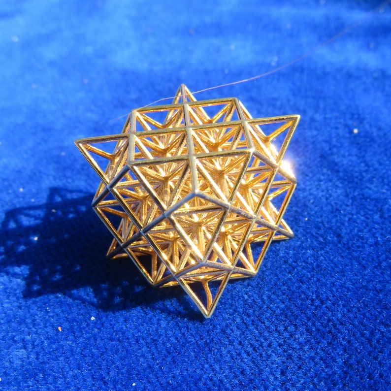 64 Tetrahedron Grid 3D printed Sacred Geometry, the 3D Flower of Life image 3
