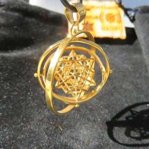 Sacred Geometry 3D-SPIN pendant - Tantric Terra Prana Cube ※ magical Jewelry gift