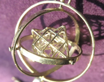 Sacred Geometry 3D-SPIN pendant - Tantric Terra Prana Cube ※ magical Jewelry gift