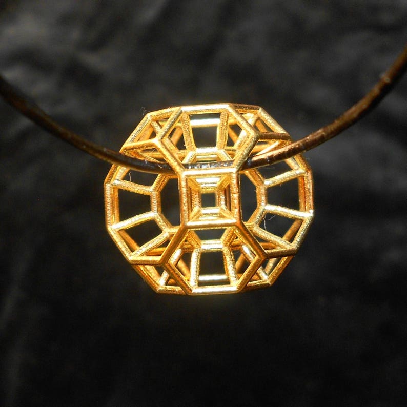 432 Hz Resonance Pendant 3D Sacred Geometry Stargate Portal Phi Harmony golden ratio Amulet image 6