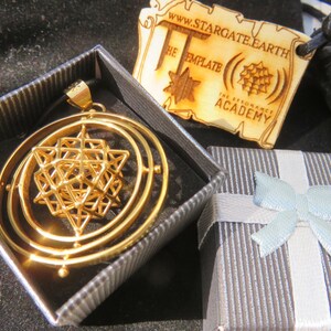 Spinning Tantric Terra Prana Cube Sacred Geometry 3D Jewelry image 8