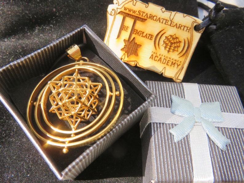 Spinning Tantric Terra Prana Cube Sacred Geometry 3D Jewelry image 8