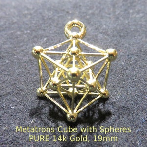 Metatrons Cube 3D Spinner pendant Sacred Geometry Jewelry image 9