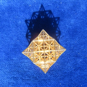 64 Tetrahedron Grid 3D printed Sacred Geometry, the 3D Flower of Life image 8